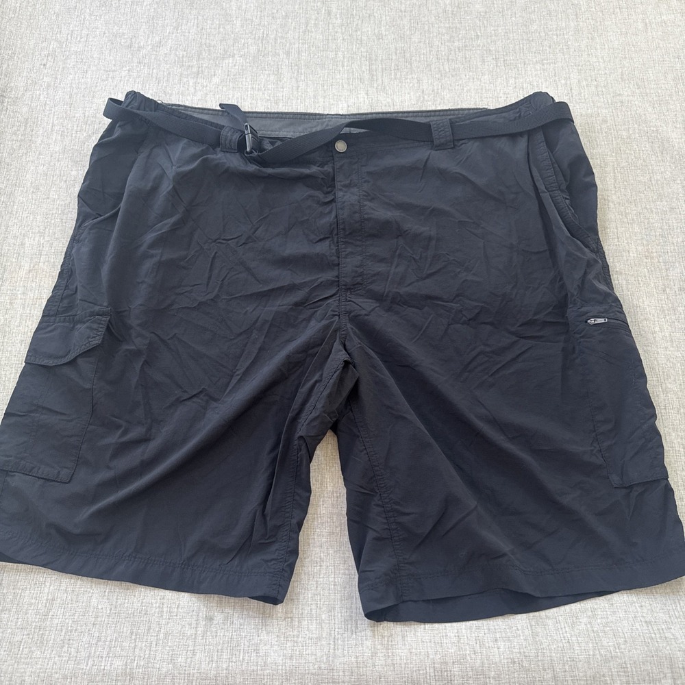 Columbia Cargo Shorts Mens Size 52 Waist Silver‎ Ridge Belted Big & Tall Hiking